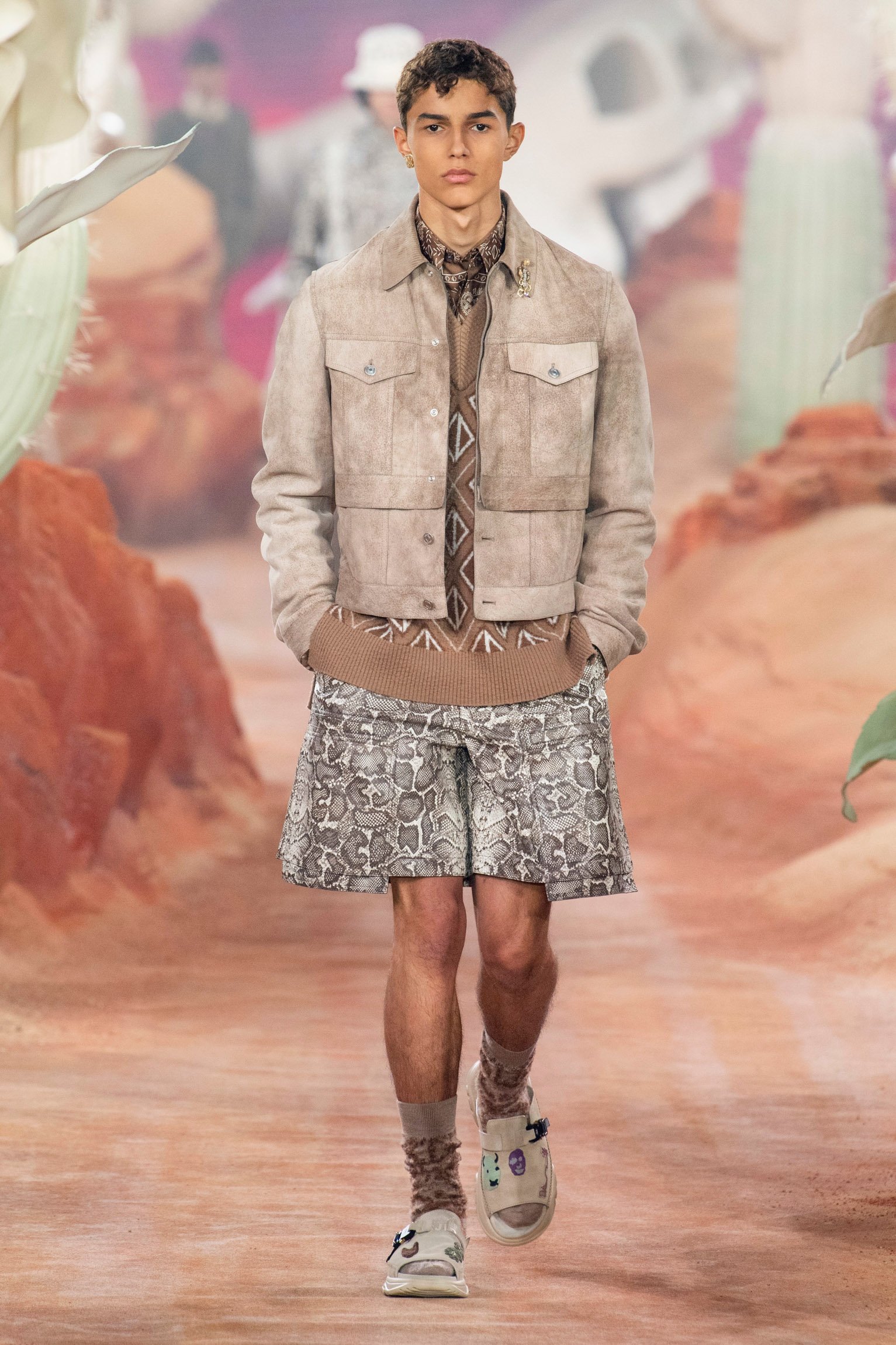Travis Scott attending the Louis Vuitton Men Menswear Fall/Winter